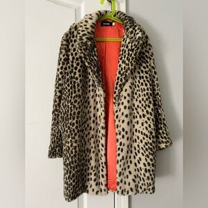 Bobo Choses Leopard faux fur Coat